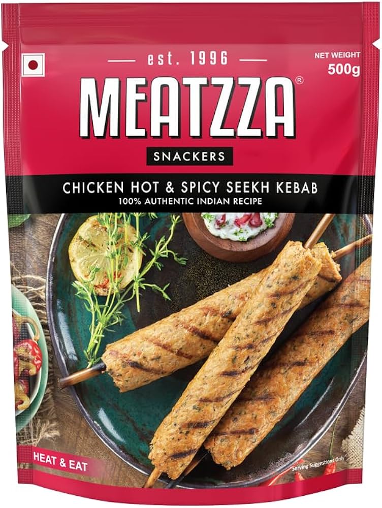MEATZZA HOT N SPICY SEEKH KEBAB 500 GM